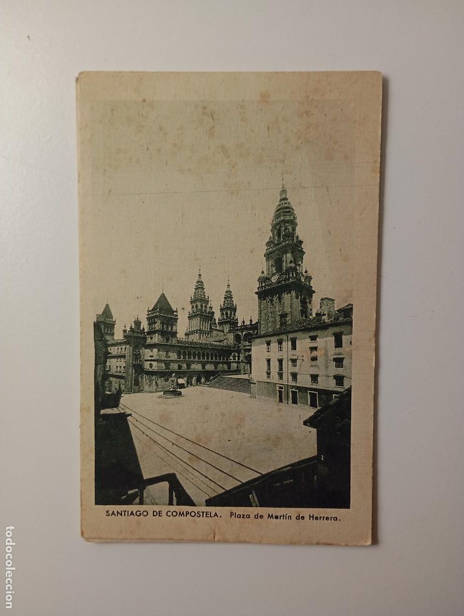 Postales: ANTIGUA POSTAL SANTIAGO DE COMPOSTELA. PLAZA DE MART&Iacute;N DE HERRERA. TDKP29D