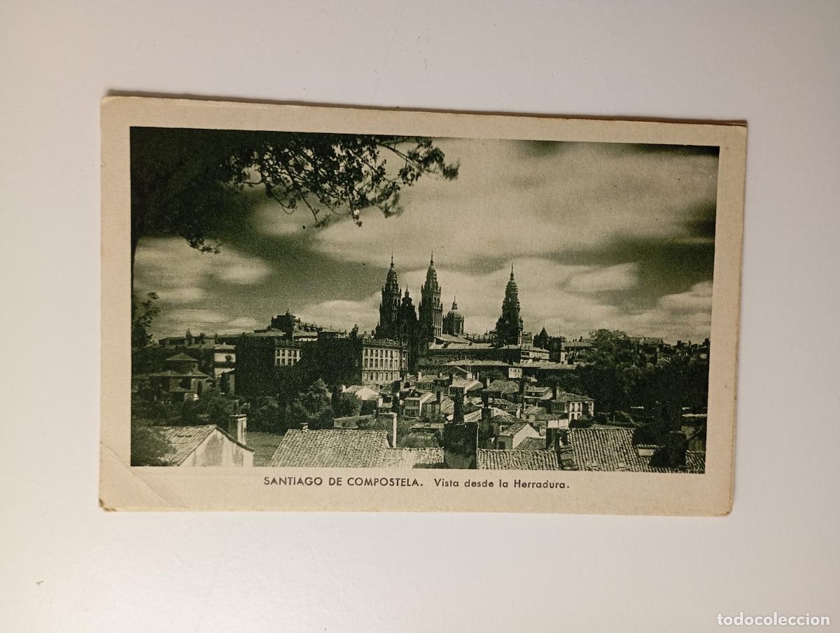 Postales: ANTIGUA POSTAL SANTIAGO DE COMPOSTELA. VISTA DESDE LA HERRADURA. TDKP29D
