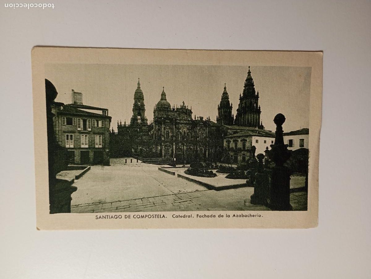 Postales: ANTIGUA POSTAL SANTIAGO DE COMPOSTELA. CATEDRAL. AZABACHER&Iacute;A. TDKP29D