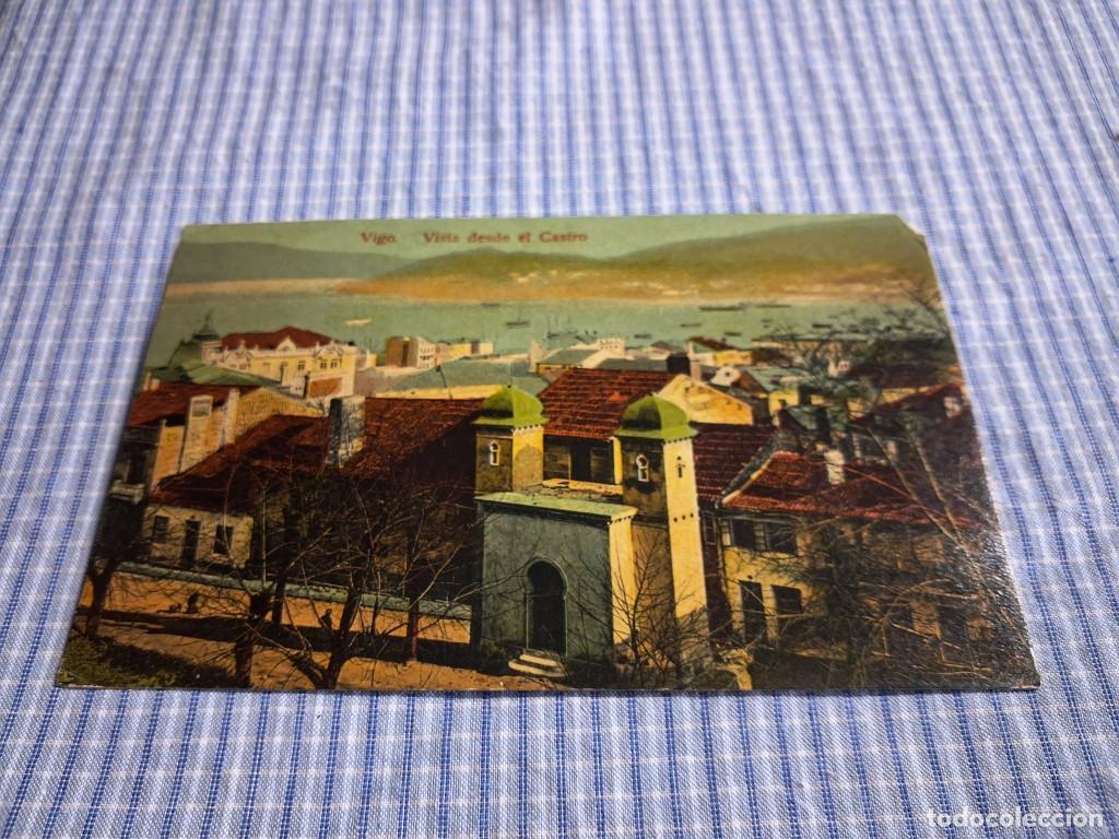 Postcards: Postal antigua Galicia. Vigo. Vista desde el Castro. Circulada