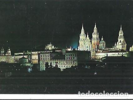 Postales: POSTAL A COLOR 53 SANTIAGO DE COMPOSTELA LA CATEDRAL ASPECTO NOCTURNO GARCIA GARRABELLA