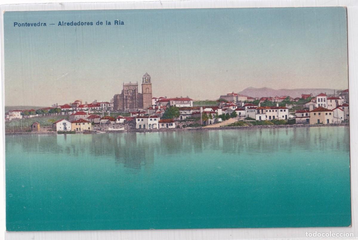 Postales: Pontevedra. Alrededores de la Ria. L. G. Bilbao. Sin circular. .