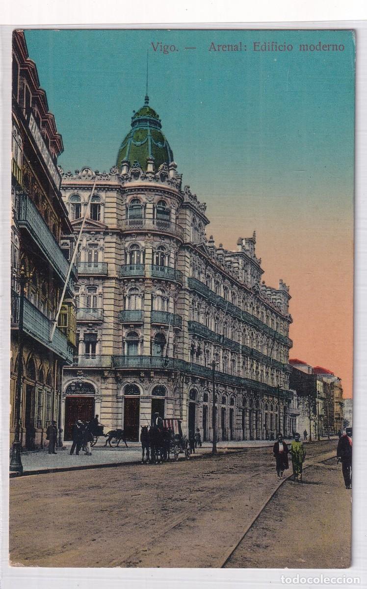 Postales: Vigo Arenal Edifico Moderno. Sin circular - Foto 1