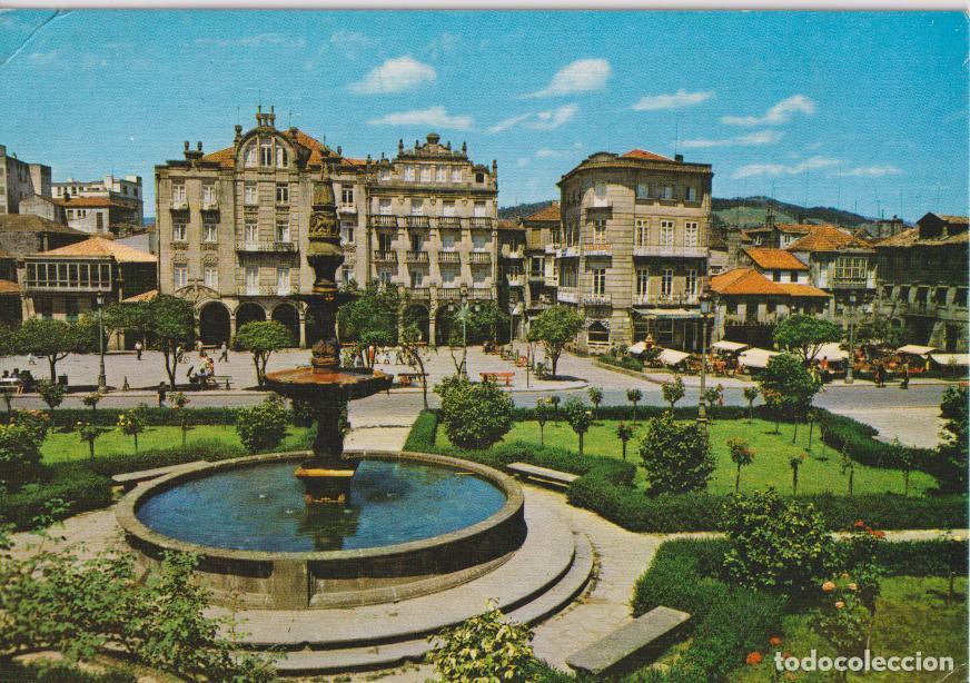 Postales: PONTEVEDRA, PLAZA DE LA HERRERIA - EDICIONES ARRIBAS N&ordm;100 - CIRCULADA