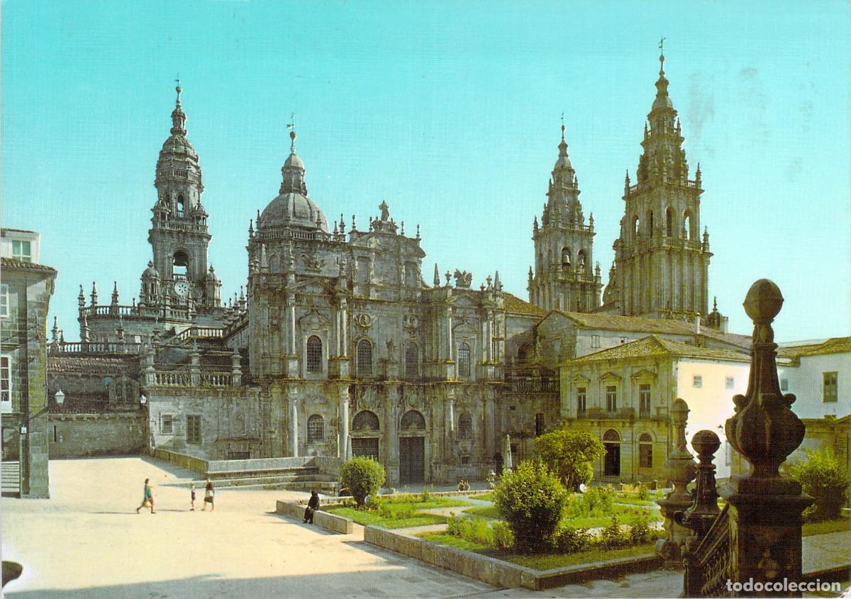 Postales: Postal de la Catedral de Santiago de Compostela, Torres de Azabacher&iacute;as