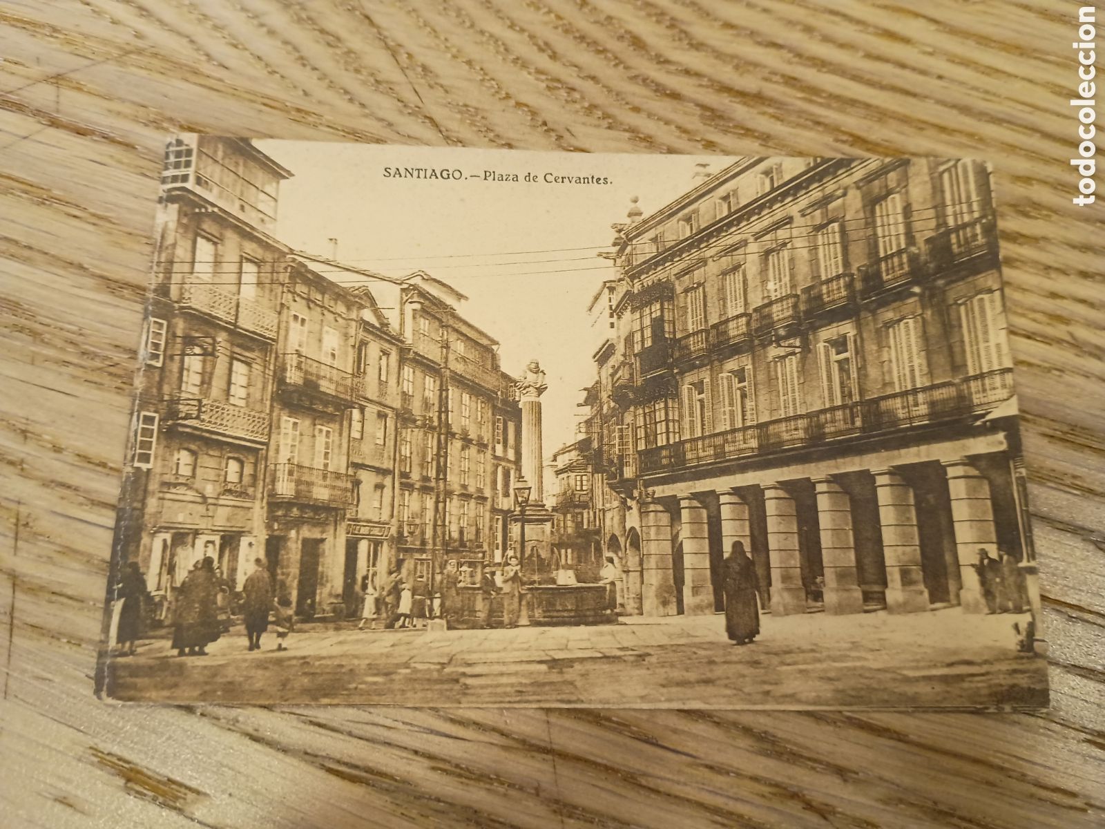 Postales: SANTIAGO DE COMPOSTELA (LA CORU&Ntilde;A) - PLAZA DE CERVANTES - &rdquo;EL SOL&rdquo;, PAPELER&Iacute;A