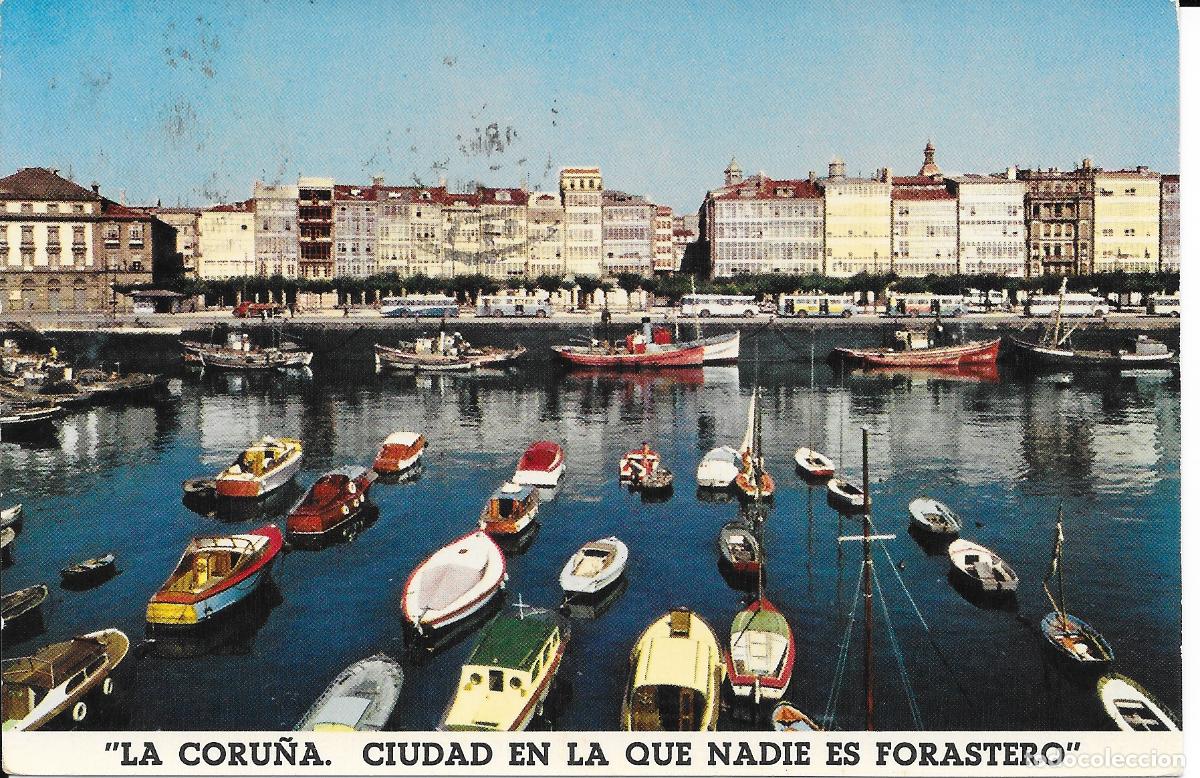Postales: [POSTAL] La Coru&ntilde;a, ciudad donde nadie es forastero. A&ntilde;o 1965 (circulada)