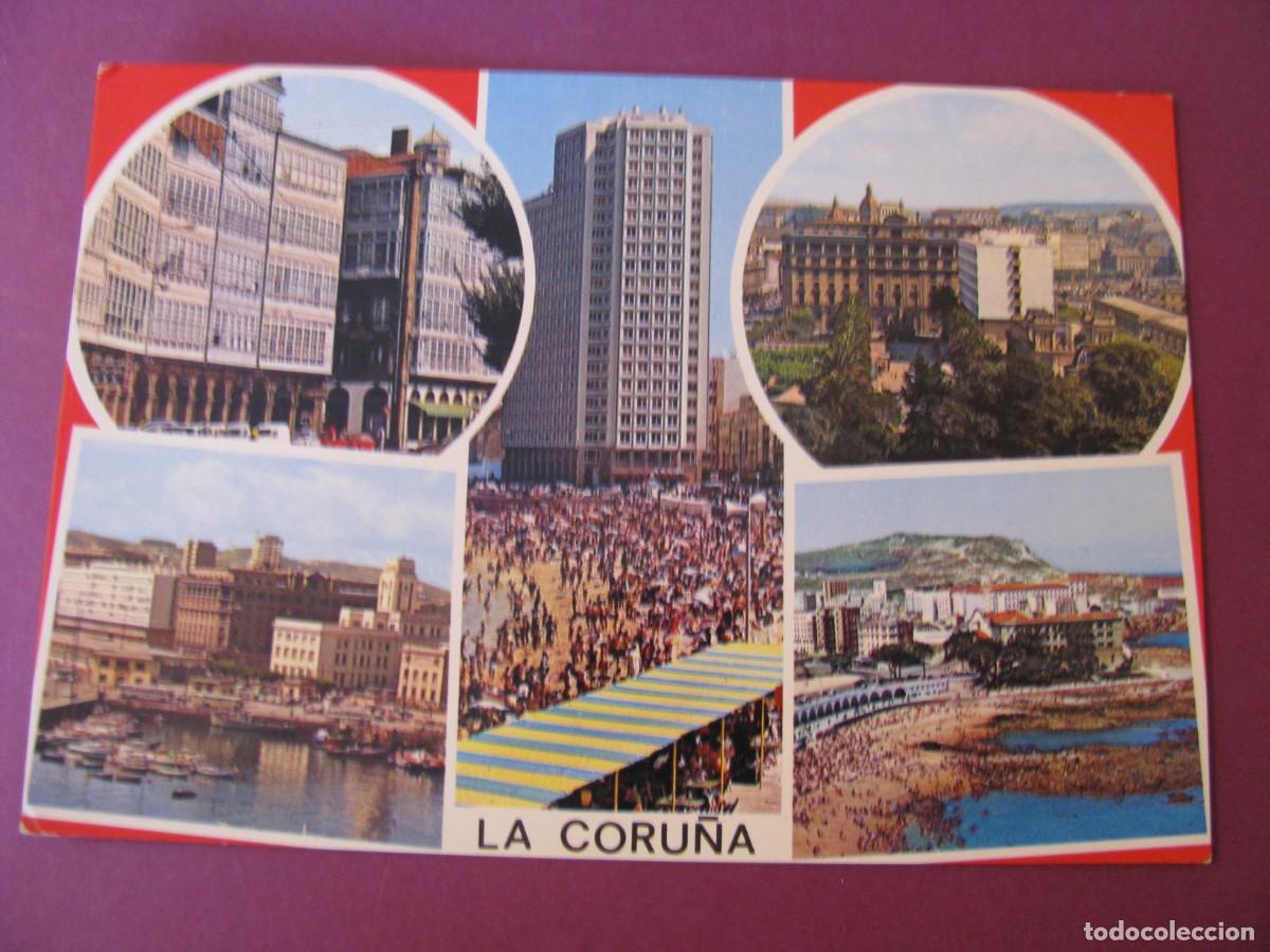Postales: POSTAL DE LA CORU&Ntilde;A. BELLEZAS DE LA CIUDAD. GARCIA GARRABELLA. CIRCULADA 1971