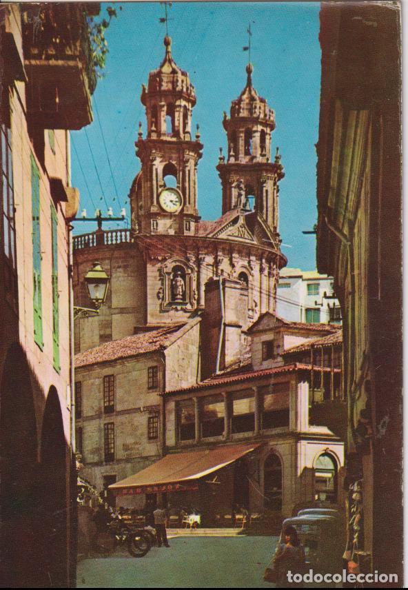Postales: PONTEVEDRA, TORRES SANTUARIO DIVINA PEREGRINA - FOTOCOLOR VALMAN N&ordm;5 - CIRCULADA 1965