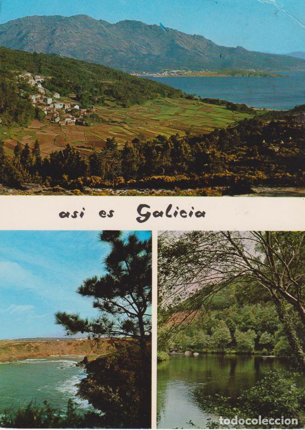 Postales: GALICIA, EL PINDO, RINC&Oacute;N DE MERA, RIO MANDEO - FOTO BLANCO GIF N&ordm;28 - CIRCULADA