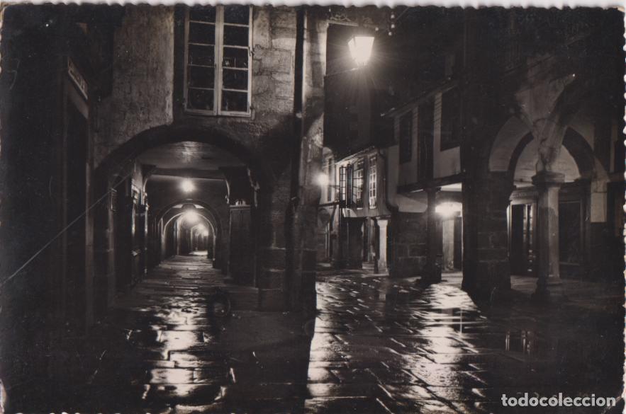 Postales: SANTIAGO DE COMPOSTELA, PLAZA DE ESPA&Ntilde;A Y CATEDRAL - L.ROISIN FOT. N&ordm;29 - ESCRITA 1942