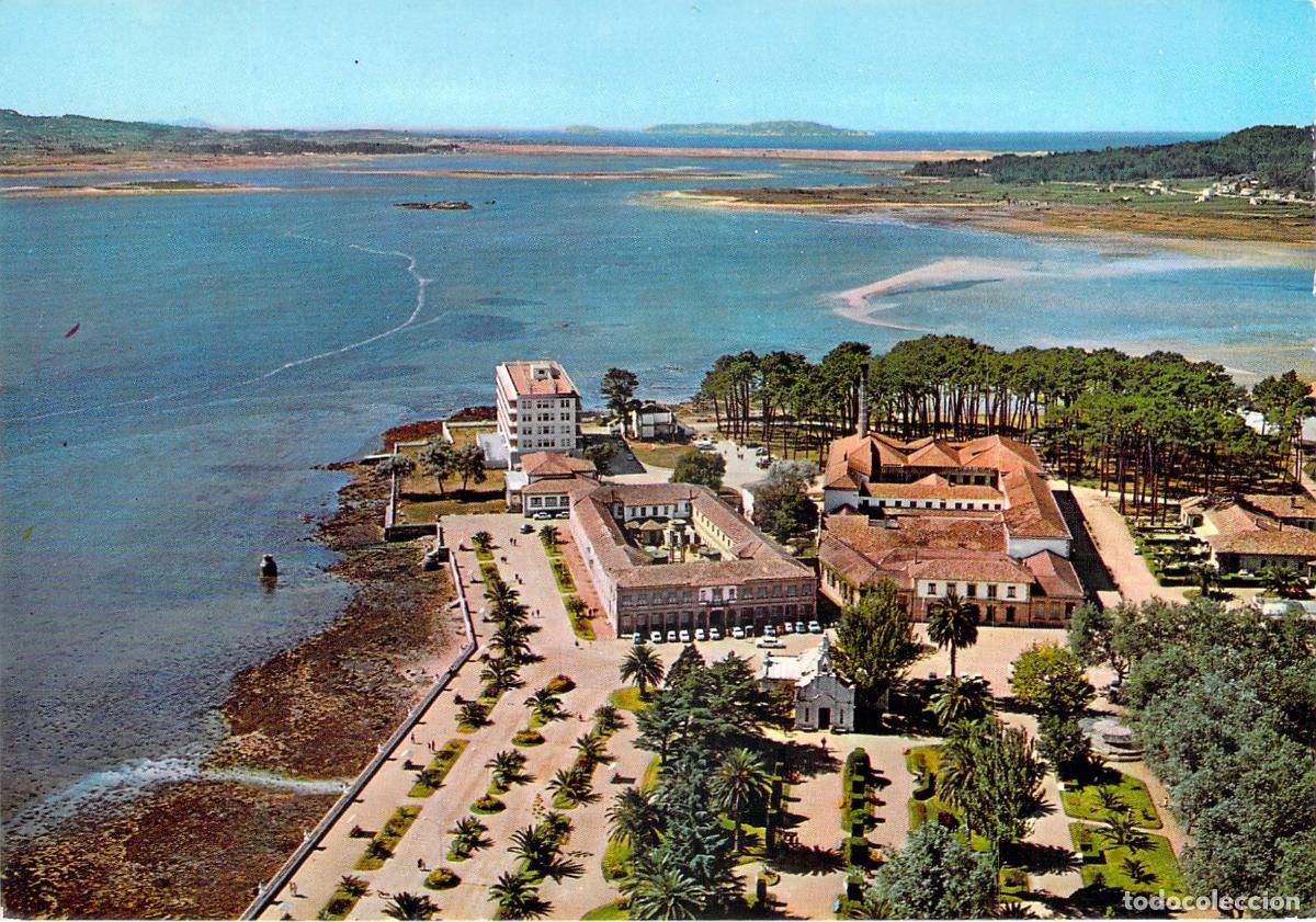 Postales: Postal de la Isla de la Toja Vista A&eacute;rea Parcial