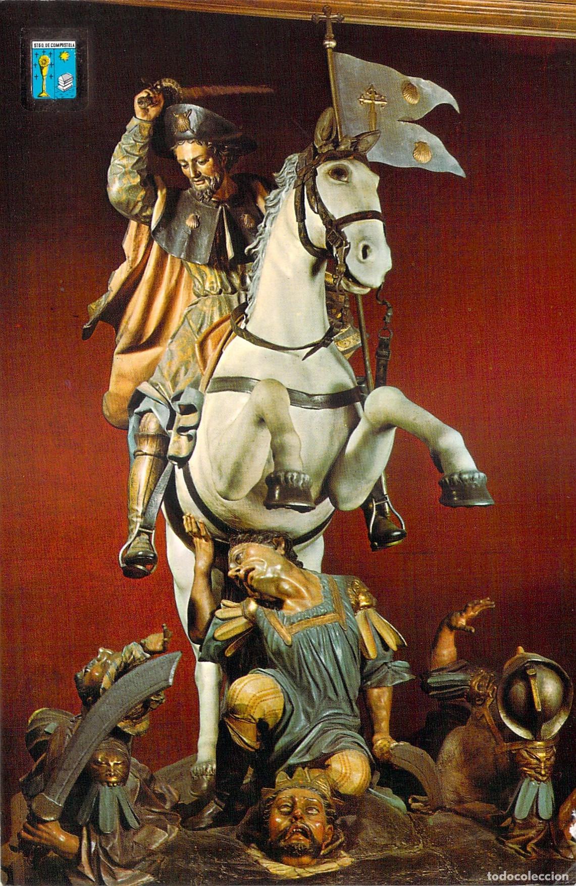 Postales: Postal El Ap&oacute;stol Santiago a Caballo - Santiago de Compostela