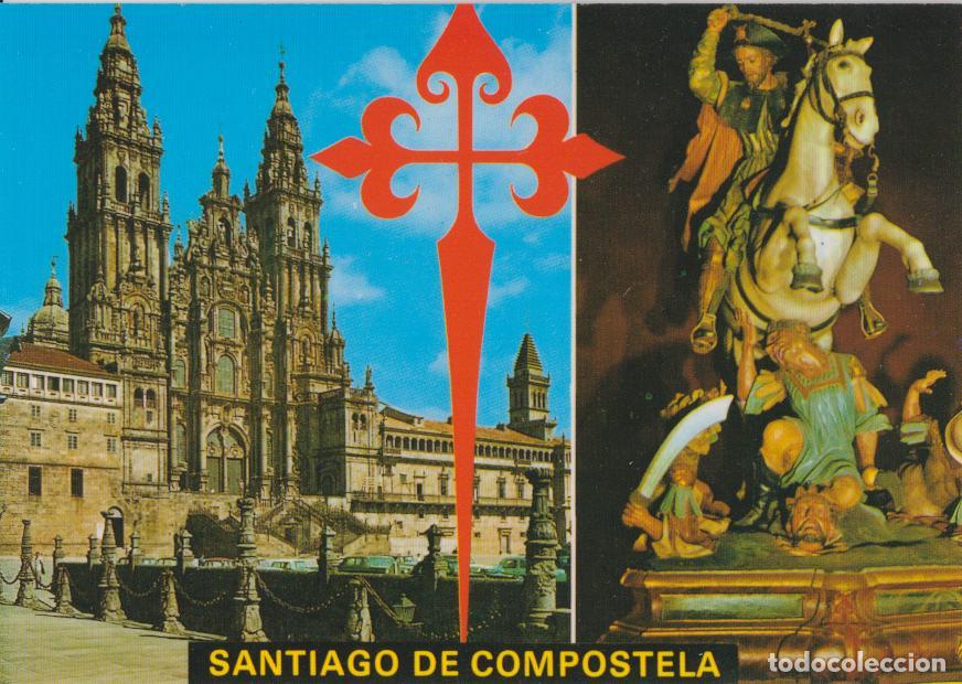 Postales: SANTIAGO DE COMPOSTELA, BELLEZAS DE LA CIUDAD &ndash; FAMA 3733 &ndash; S/C