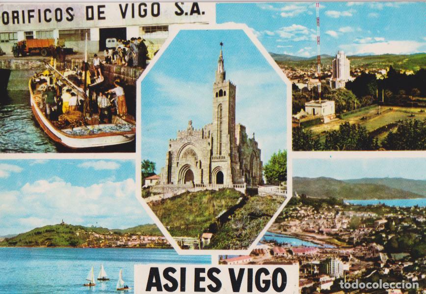 Postales: VIGO, VISTAS DE LA CIUDAD, ASI ES VIGO &ndash; EXCL.MAXIMO DE DIOS &ndash; CIRCULADA 1968