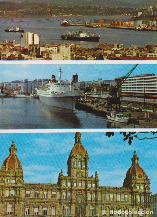 Postales: LA CORU&Ntilde;A, VISTA PARCIAL, PUERTO CORU&Ntilde;EZ &ndash; FOTO BLANCO 38 &ndash; CIRCULADA