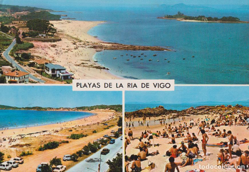 Postales: VIGO, PLAYAS DE LA RIA DE VIGO, EL BA&Oacute;, CANIDO, AM&Eacute;RICA Y SAMIL &ndash; ED.ARRIBAS &ndash; CIRCULADA