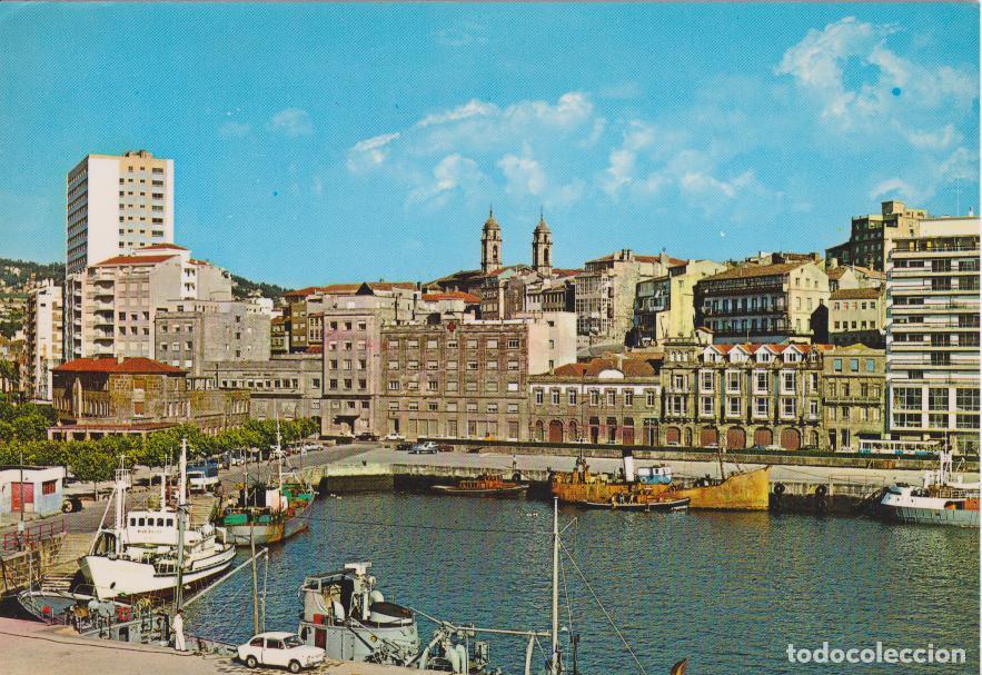 Postales: VIGO, AVENIDA CANOVAS DEL CASTILLO, BARCOS - EDICIONES ARRIBAS N&ordm;165 - CIRCULADA