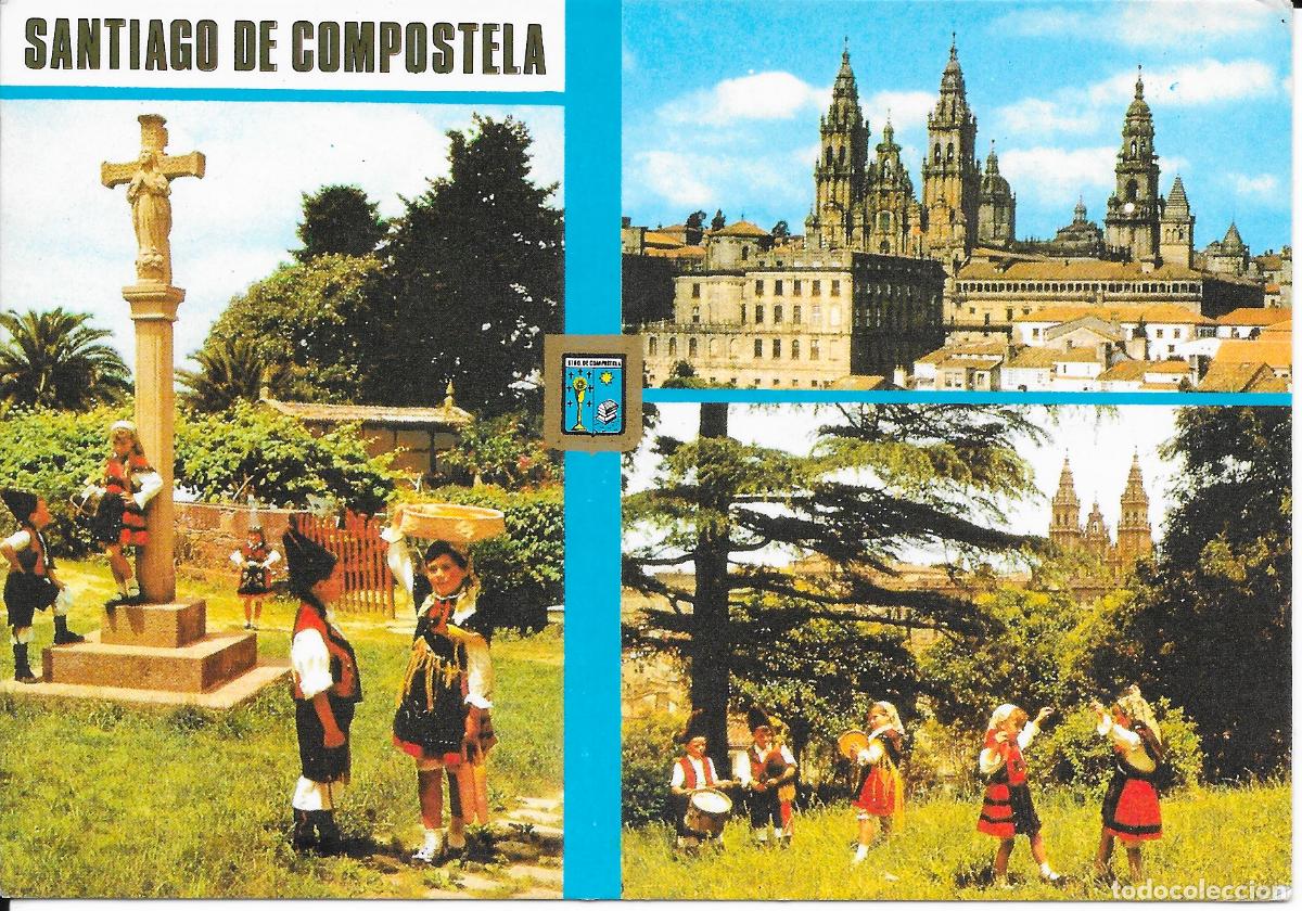 Postales: [POSTAL] Diversos aspectos. Santiago de Compostela (Coru&ntilde;a) (sin circular)