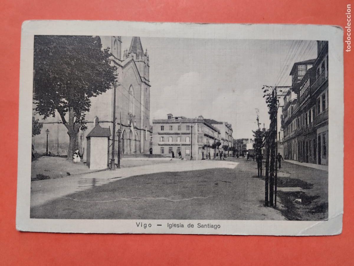 Postales: VIGO PONTEVEDRA IGLESIA DE SANTIAGO. HERRERIN Y COMP.