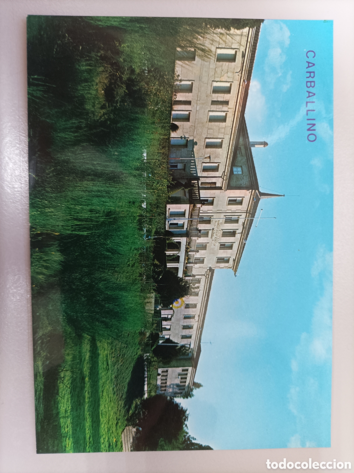 Postales: Carballino (Orense) Residencia Moscard&oacute; / Teatros Espa&ntilde;a