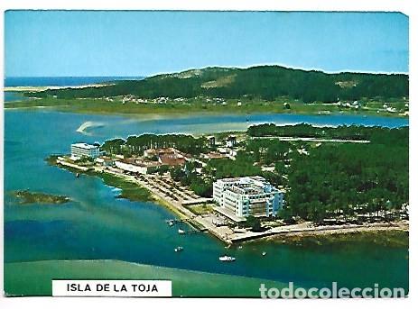 Postales: VISTA AEREA CON EL &rdquo;GRAN HOTEL Y RESIDENCIA LOUXO&rdquo;.- ISLA DE LA TOJA / PONTEVEDRA