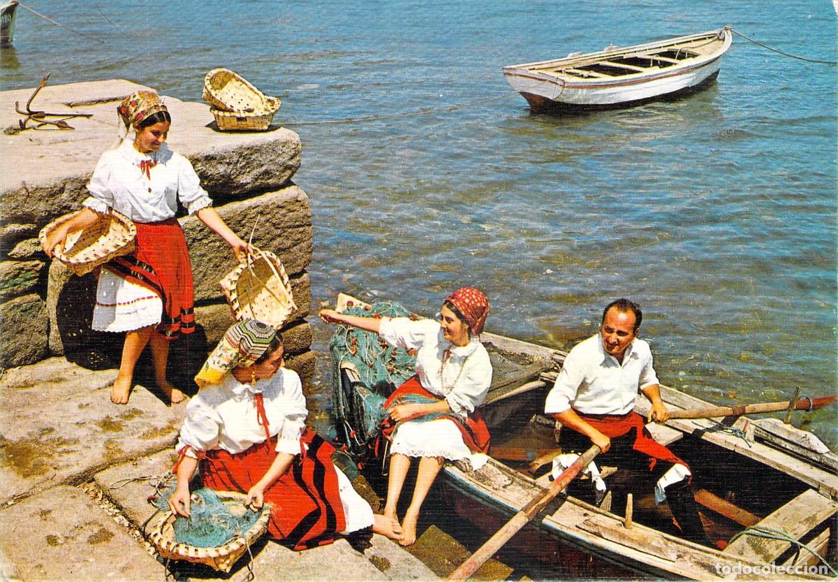 Postales: Postal de Galicia Na Ribeira Costumbres y Trajes Tradicionales