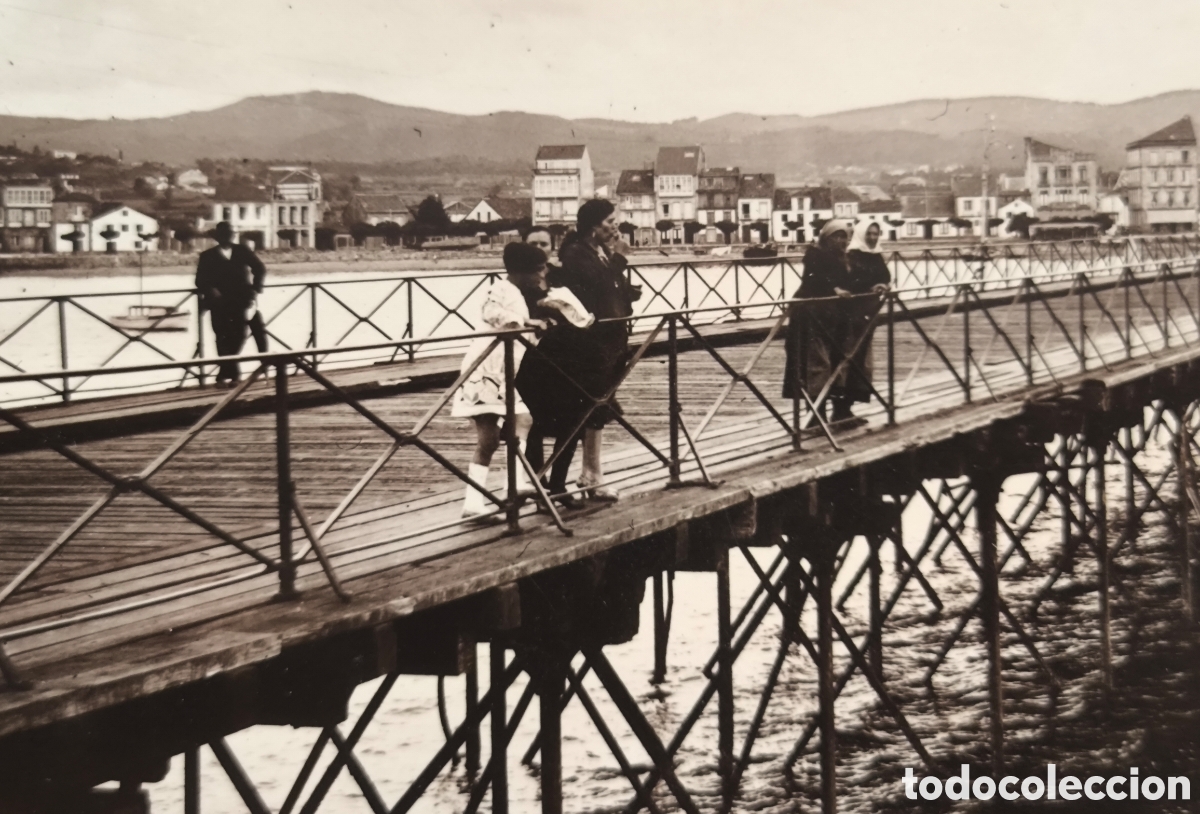 Postkarten: VILAGARCIA DE AROUSA MUELLE POSTAL FOTOGR&Aacute;FICA PONTEVEDRA GALICIA C. 1945