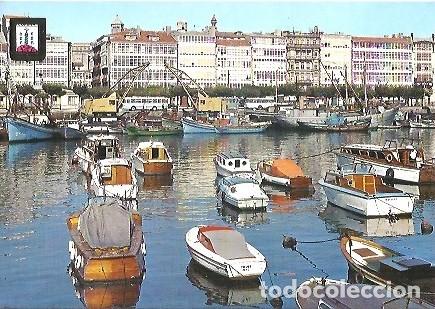 Postales: POSTAL A COLOR N&ordm; 48 LA CORU&Ntilde;A DARSENA DOMINGUEZ