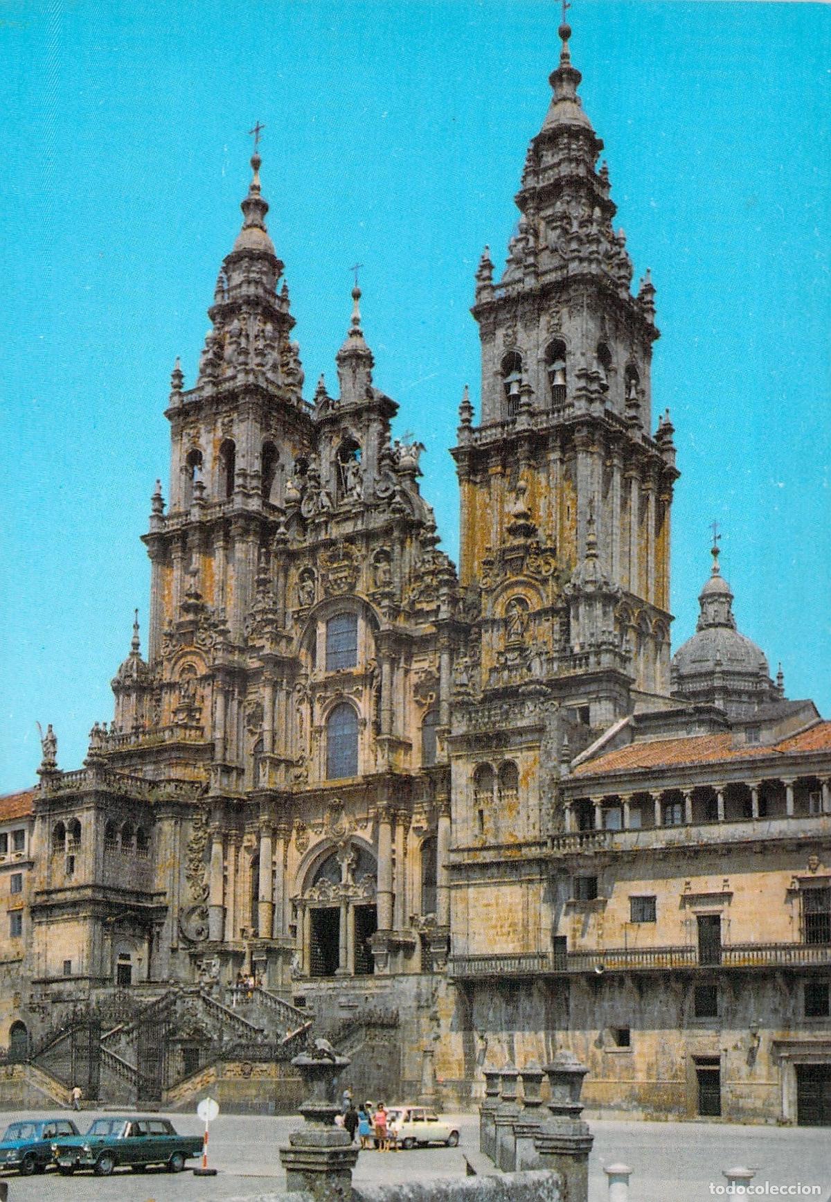 Postales: Postal de la Catedral de Santiago de Compostela, Fachada del Obradoiro