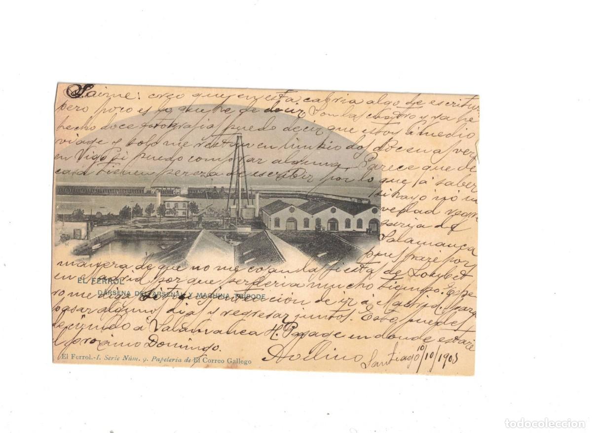 Postales: EL FERROL. HAUSER Y MENET. DARSENA DEL ARSENAL