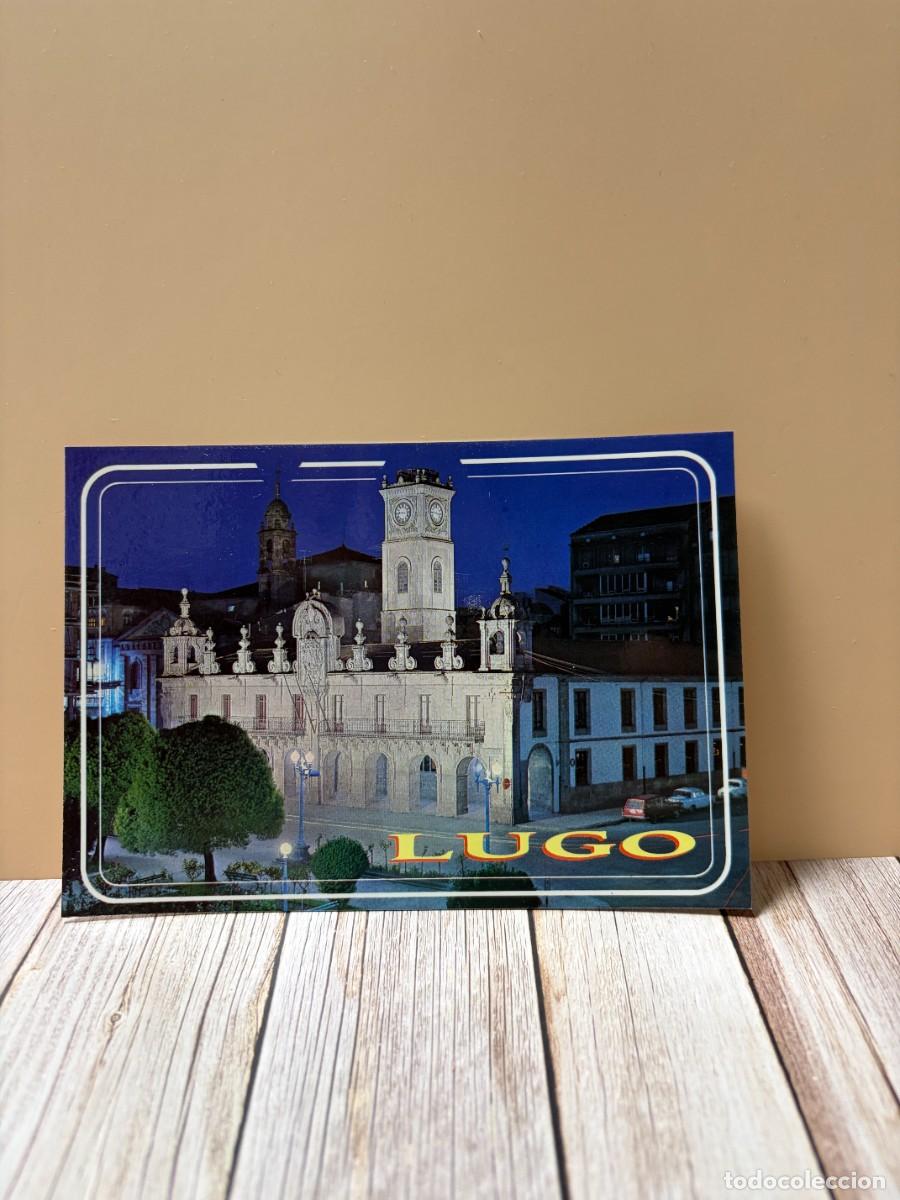 Postales: TARJETA POSTAL. LUGO. 2044.- AYUNTAMIENTO. NOCTURNA. EDICIONES ARRIBAS