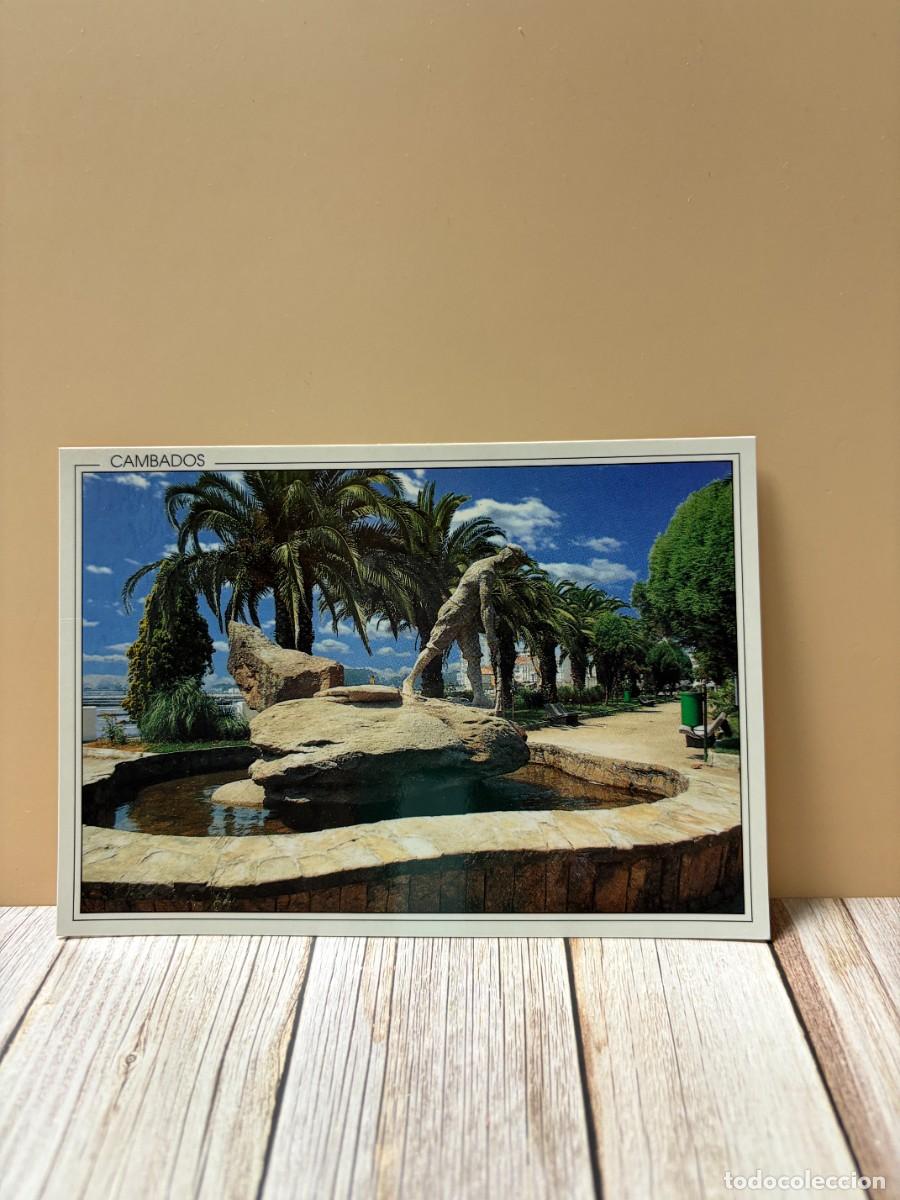 Postales: TARJETA POSTAL. PONTEVEDRA. 8.- CAMBADOS. MONUMENTO AL MARISCADOR. EDICIONES ARRIBAS