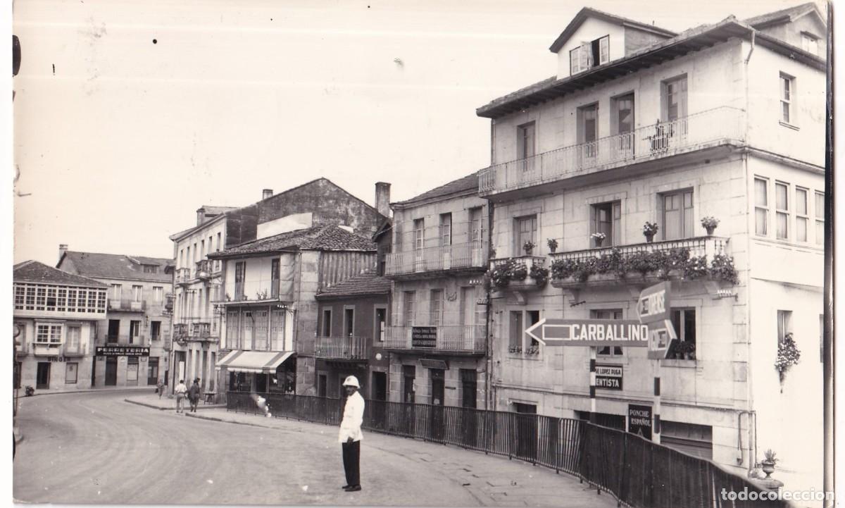 Postales: RIVADAVIA Calle Jose Antonio. Circulada en 1965. Lib IMpr El ribadaviense.