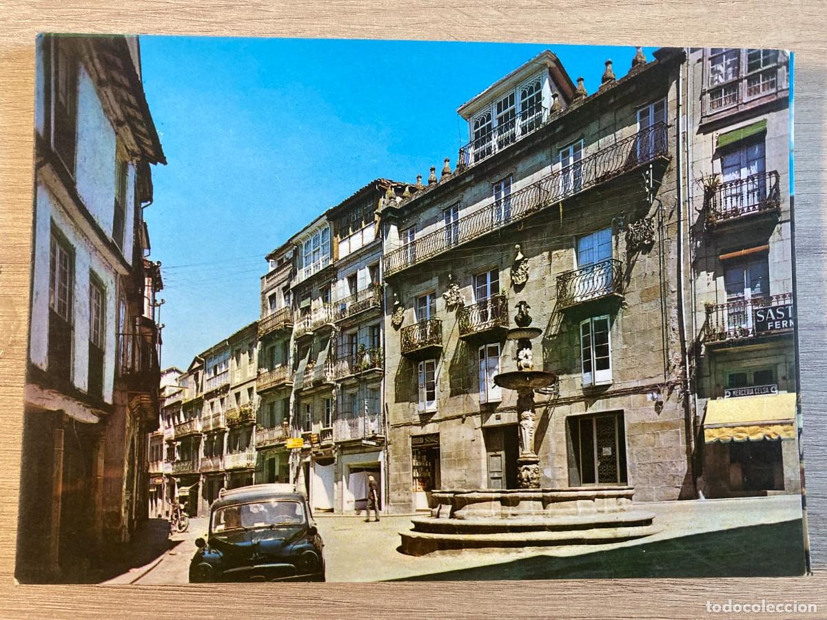 Postales: POSTAL, ORENSE, 2013,PLAZA DEL HIERRO Y PAZO DOS BO&Aacute;N, DICIONES ARRIBAS, ZARAGOZA