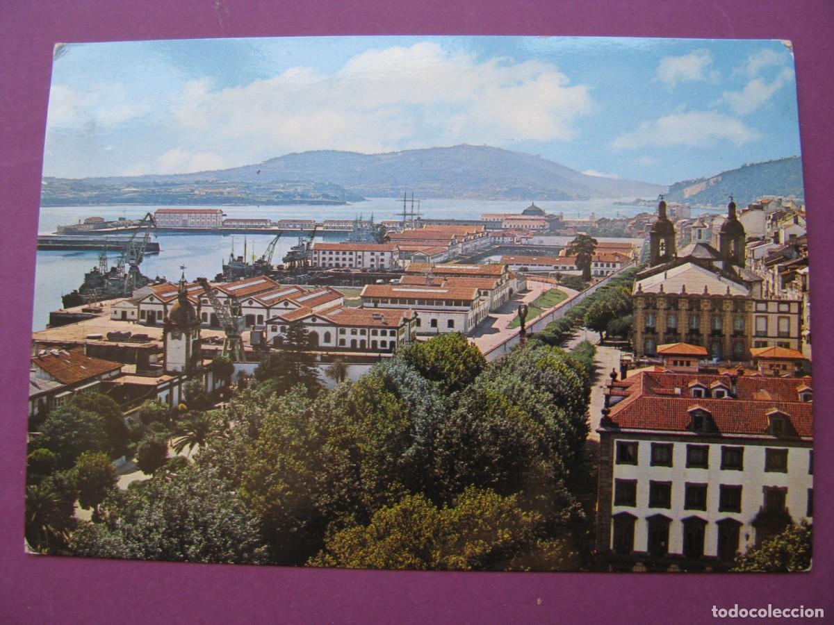 Postales: POSTAL DE EL FERROL DEL CAUDILLO. ARSENAL. VISTA PARCIAL. GARCIA GARRABELLA. ESCRITA 1972