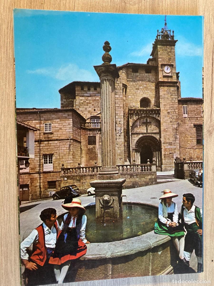 Postales: POSTAL, ORENSE, 2033,FUENTE DE LA PLAZA DEL TRIGO, ENTRADA SUR CATEDRAL, DICIONES ARRIBAS, ZARAGOZA