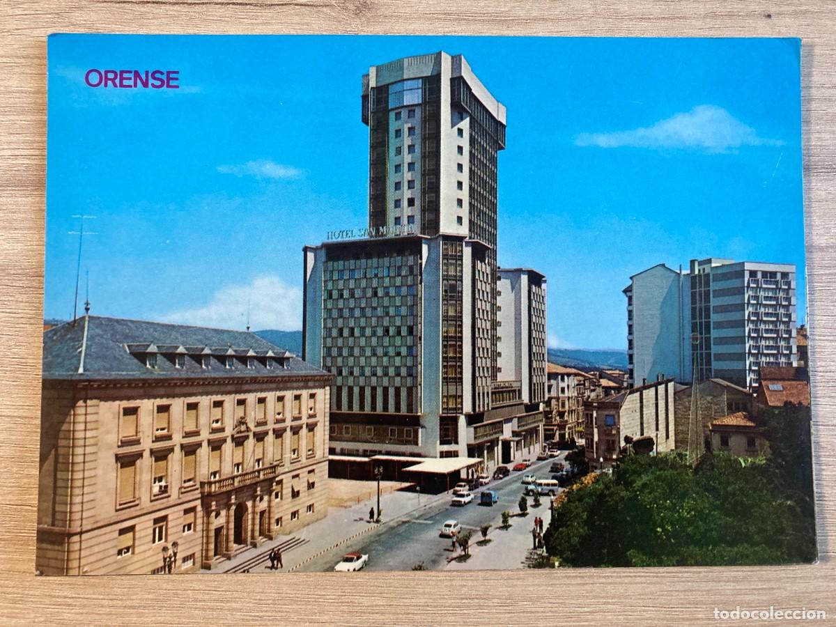 Postales: POSTAL, ORENSE, 2048,VISTA PARCIAL DEL PARQUE DE SAN LAZARO Y LA TORRE, EDICIONES ARRIBAS, ZARAGOZA