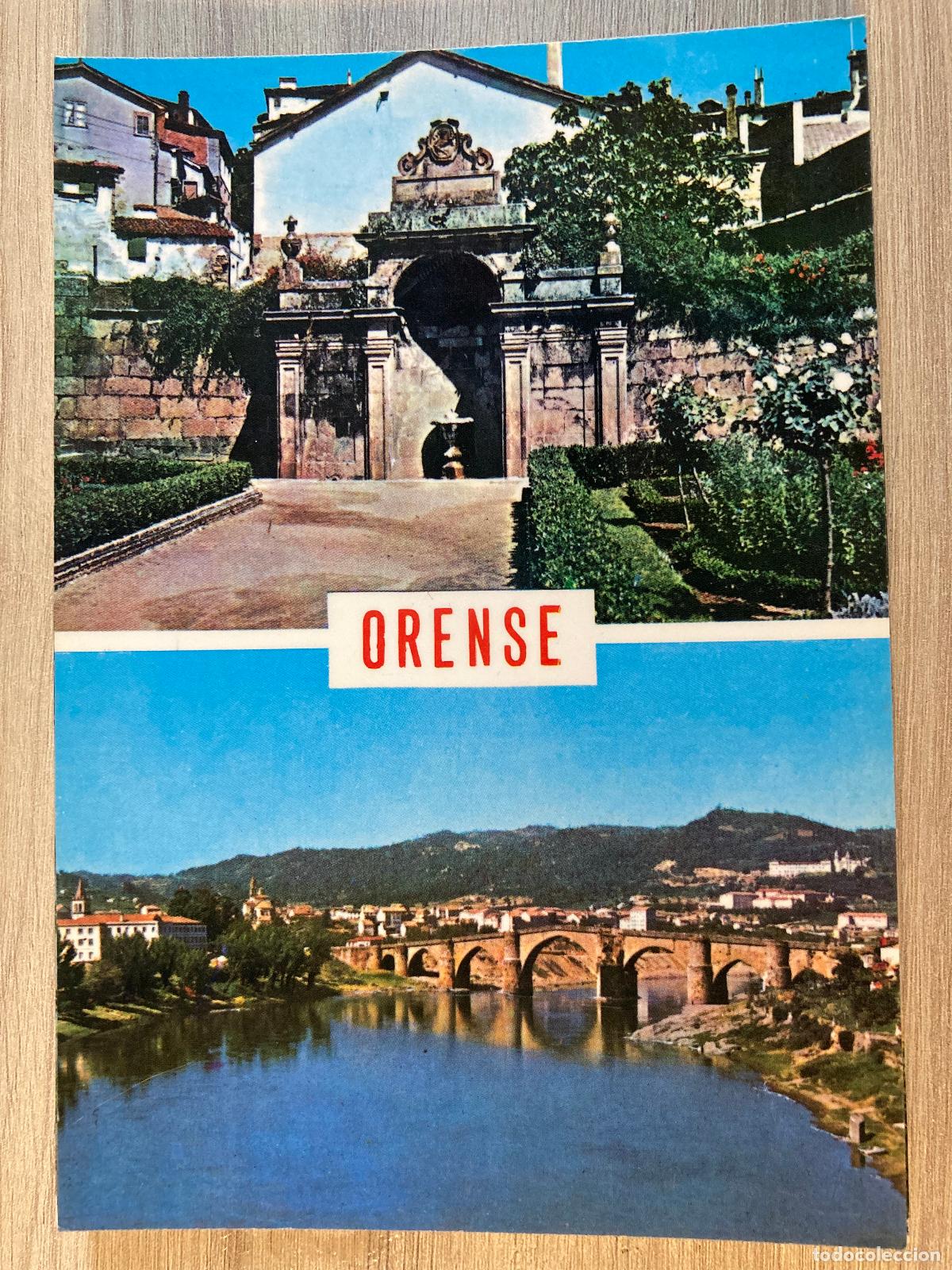Postales: POSTAL, ORENSE, 173, ORENSE, LAS BURGAS, PUENTE ROMANO , EDICIONES PARIS - J.M. - ZARAGOZA