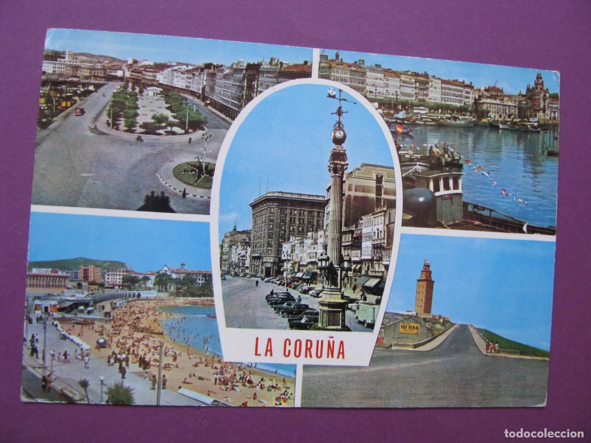 Postales: POSTAL DE LA CORU&Ntilde;A. ED. PARIS. CIRCULADA - Foto 1