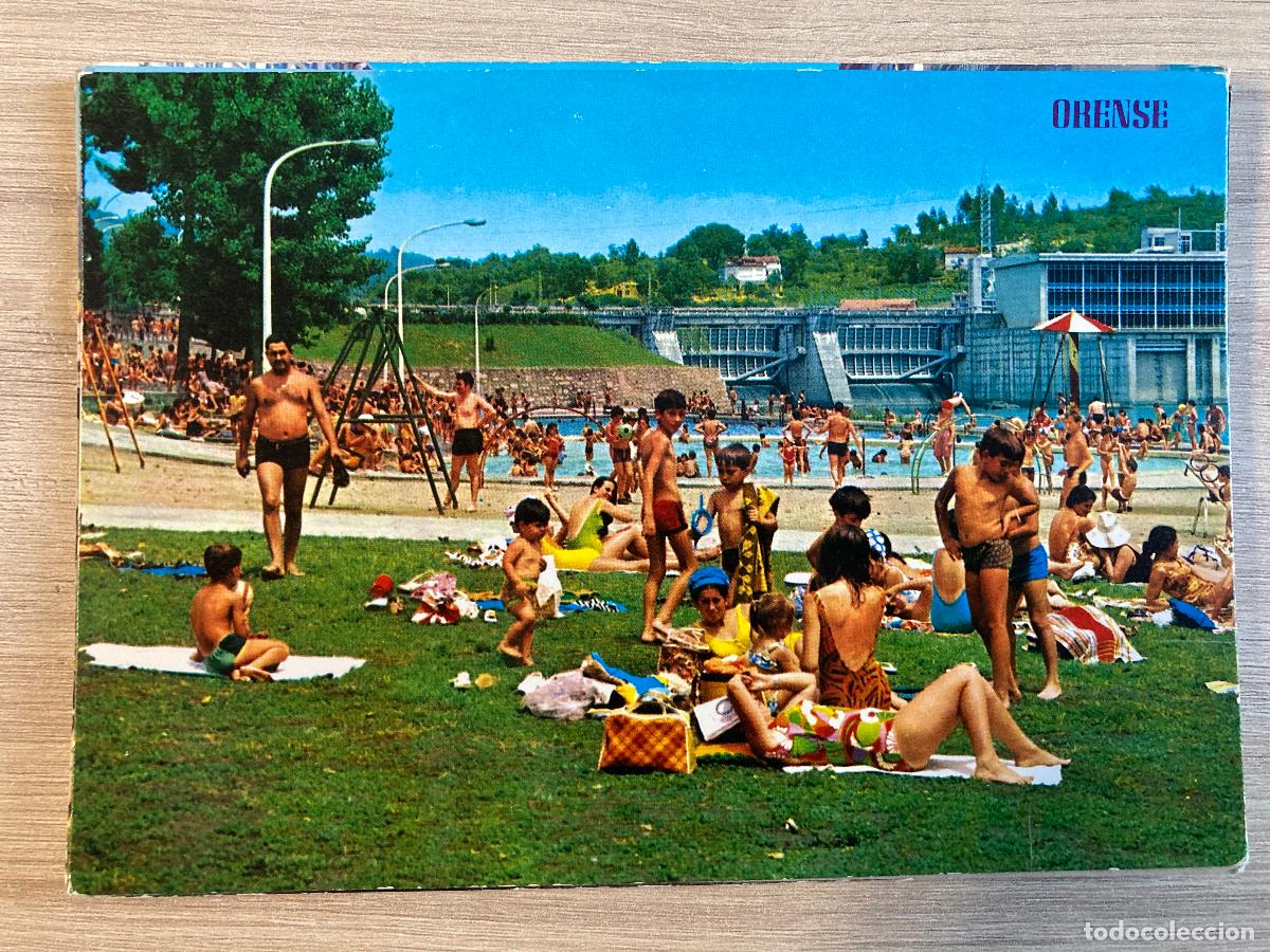 Postales: POSTAL, ORENSE, 809, PIOSCINAS DE OIRA Y SALTO DE VELLE , EDICIONES PARIS - J.M. - ZARAGOZA