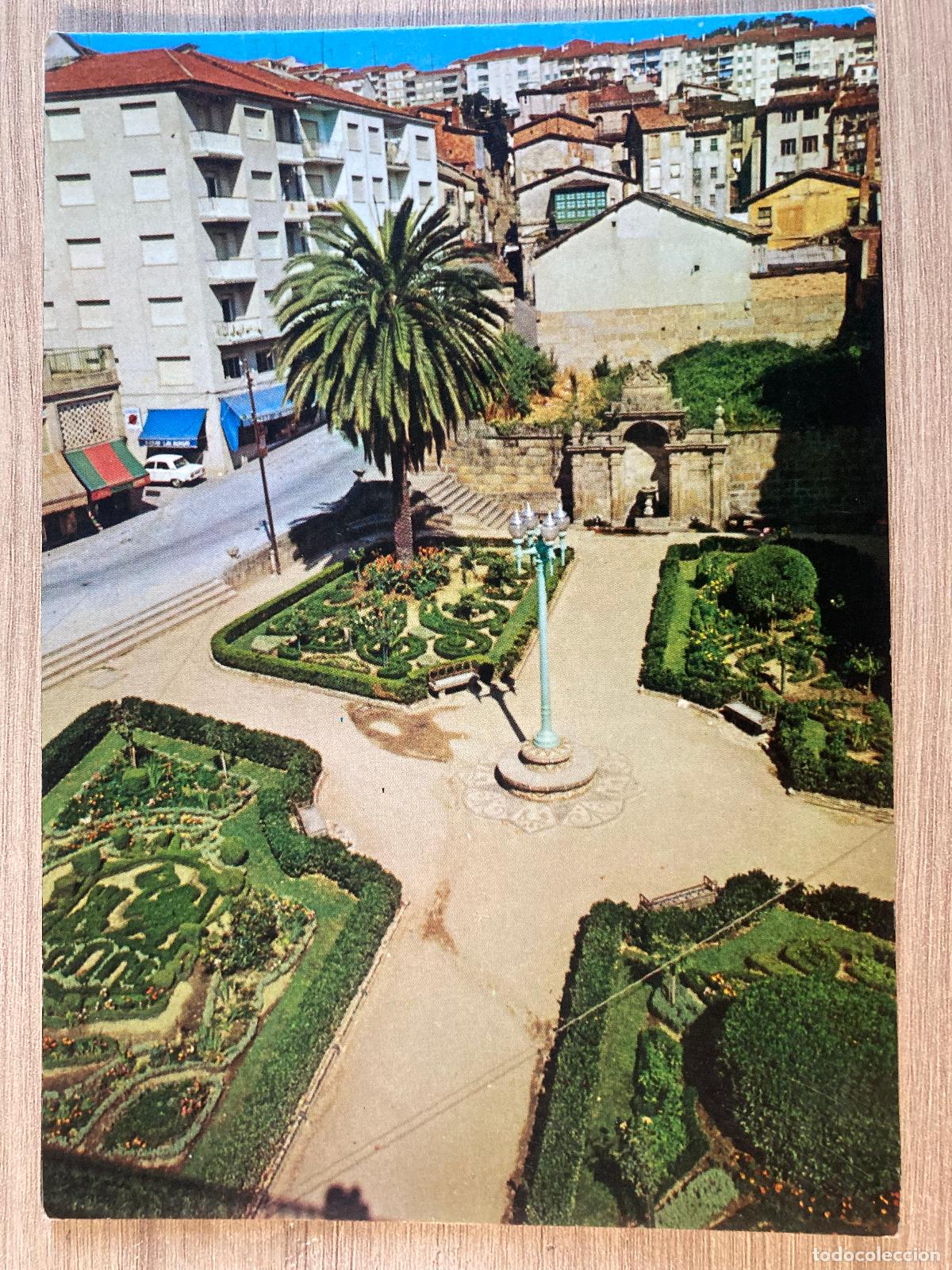Postales: POSTAL, ORENSE, 1032, JARDINES Y FUENTES DE LAS BURGAS, TERMALES , EDICIONES PARIS - J.M. - ZARAGOZA