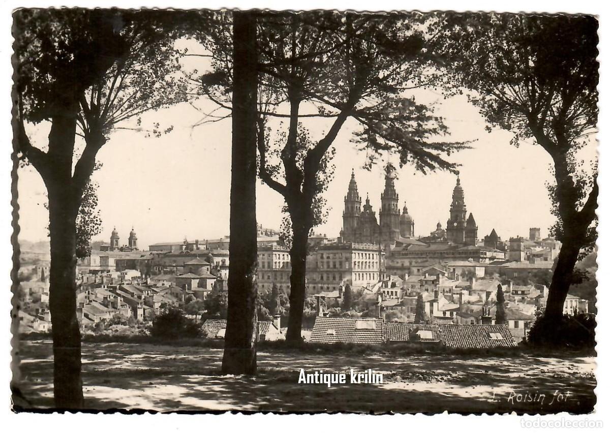 Postales: SANTIAGO DE COMPOSTELA N&ordm; 55 VISTA GENERAL / L. ROISIN / SIN FRANQUEAR