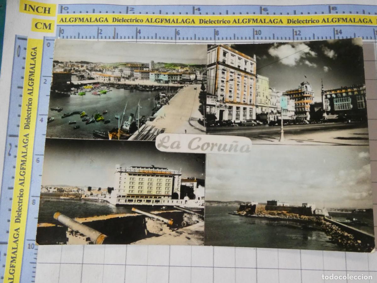Postales: POSTAL DE LA CORU&Ntilde;A A&Ntilde;OS 30 50. CANT&Oacute;N GRANDE, HOTEL FINISTERRE, CASTILLO SAN ANT&Oacute;N 523 ARTIGOT. 688