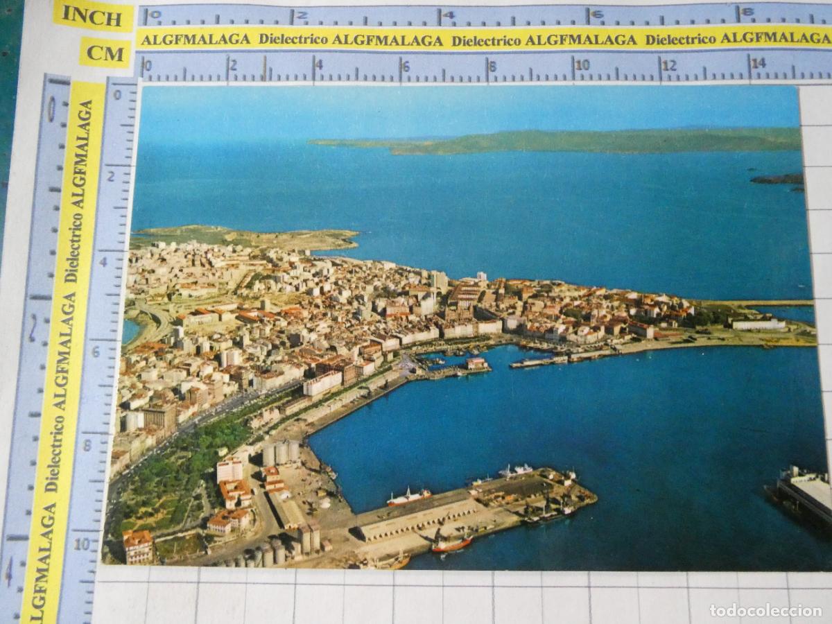 Postales: POSTAL DE LA CORU&Ntilde;A A&Ntilde;O 1970. VISTA AEREA 738 ALARDE. 695