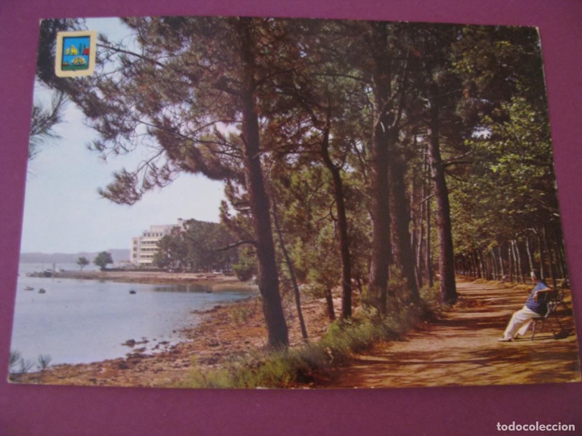 Postales: POSTAL DE LA TOJA. CAMINO, BOSQUE Y HOTEL. DOMINGUEZ. CIRCULADA 1965