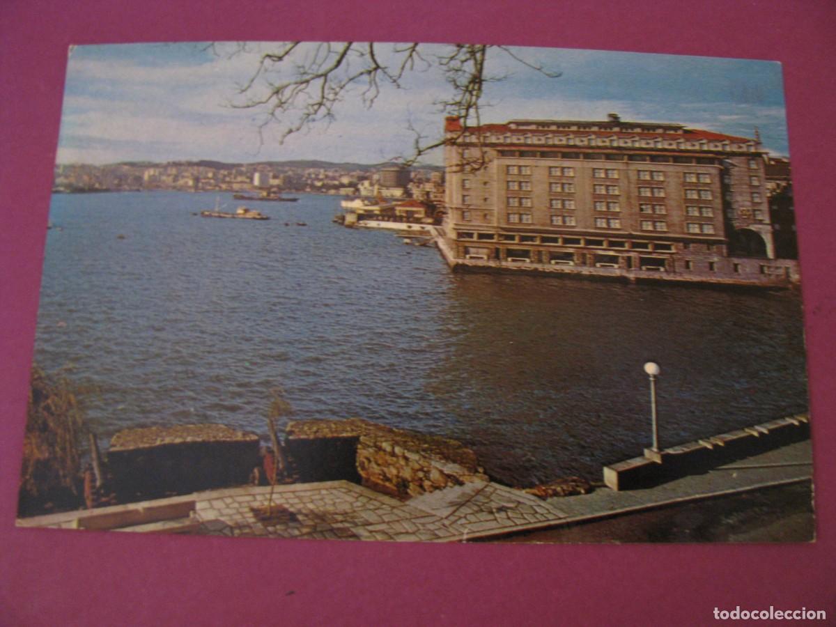 Postales: POSTAL DE LA CORU&Ntilde;A. HOTEL FINISTERRE. FOTO M. FERROL. CIRCULADA.