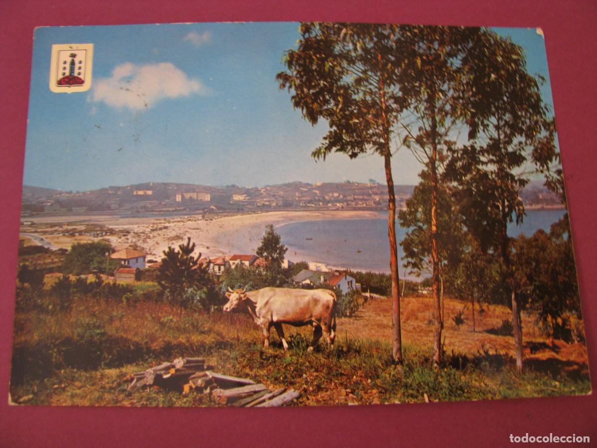 Postales: POSTAL DE LA CORU&Ntilde;A. PLAYA DE SANTA CRISTINA. DOMINGUEZ. CIRCULADA