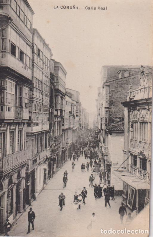 Postais: LA CORU&Ntilde;A, CALLE REAL &ndash; CLICH&Eacute; M.ARRIBAS &ndash; S/C
