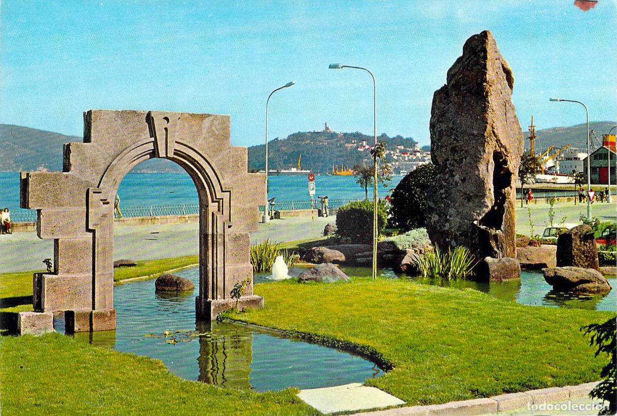 Postales: Postal de los Jardines de la Avenida Elduayen en Vigo, Galicia